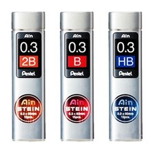  PENTEL Ain Stein Lead C273 0.3mm HB/B/2B - 15 pcs/pack Select 