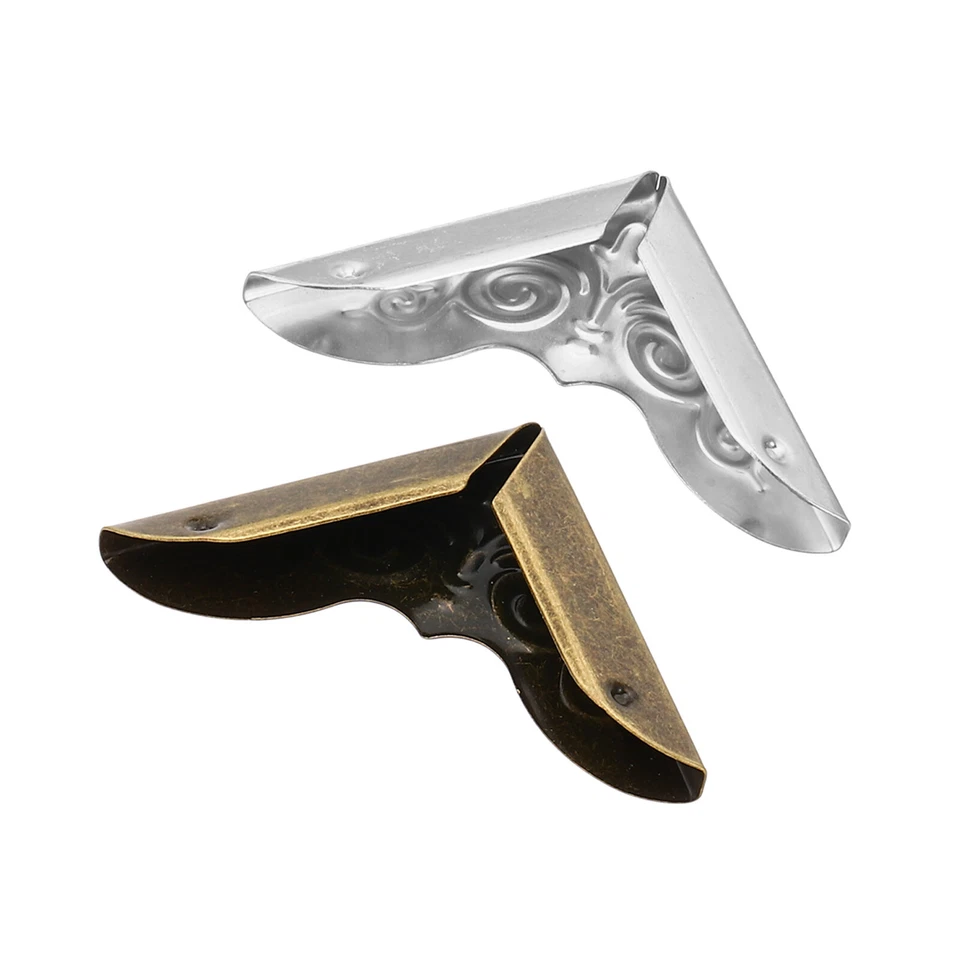 30mm Metal Book Corners, 100pcs Photo Corners Book Corners, Bronze Silver Foto 4 de 4