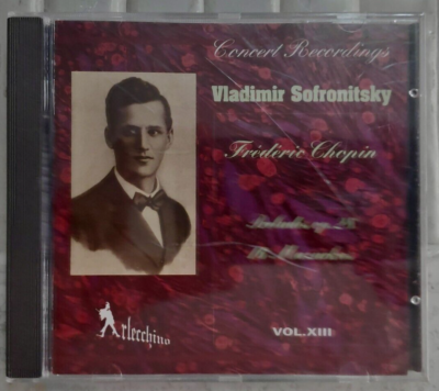 Vladimir Sofronitsky Plays Chopin Preludes &amp; Mazurkas Live Arlecchino CD NM
