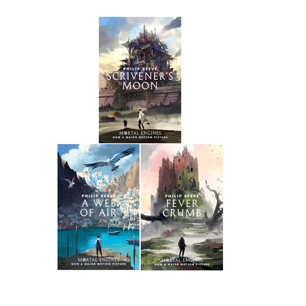 Mortal Engines Prequel Series 3 Books Set by Philip Reeve Fever Crumb, Scrivener