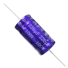 2 Condensatori Assiali Elettrolitici Non Polarizzati 180uF 100V Per Crossover Altoparlanti