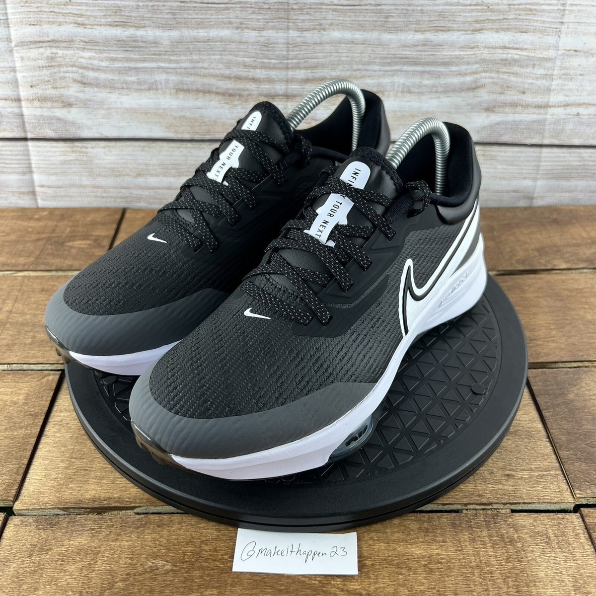Nike Air Zoom‎ Infinity Tour NEXT% Golf Shoes Black White DC5221-015 Mens Size 8 Nike Air Zoom Infinity Tour NEXT% Men main image 4