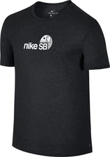Men's Large Nike SB Skateboards DRY TEE SB DRI-BLEND FISH IN BLACK 