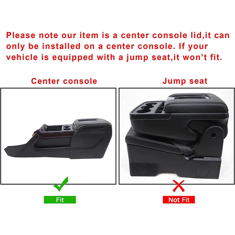 Leather Center Console Armrest Lid For 2014-2019 Chevrolet Silverado GMC Sierra - Image 3 of 4