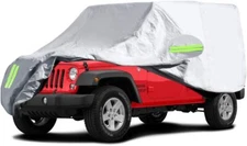 Eluto Jeep Cover For A 2 Door 1987-2019 Jeep Wrangler 170" x 75" x 71"