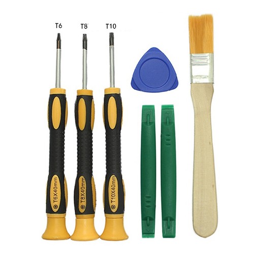 T6H T10H Screwdriver Tool Kit Prying Tool and Cleaning Brush Repair Controll _yi - Afbeelding 4 van 11