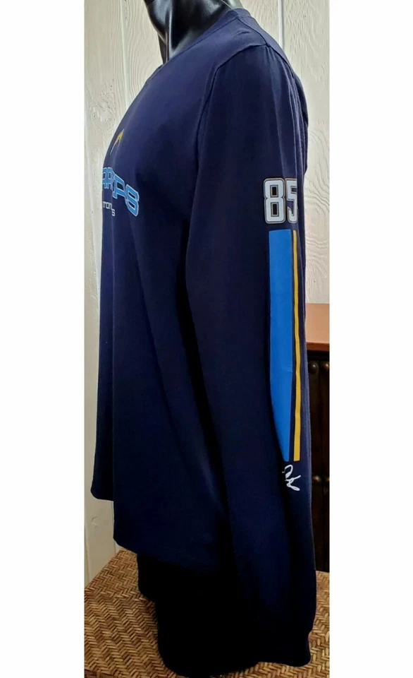 Camiseta Chargers Fútbol Antonio Gates # 85 Firma L/S Para Hombre Talla L Foto 2 de 4