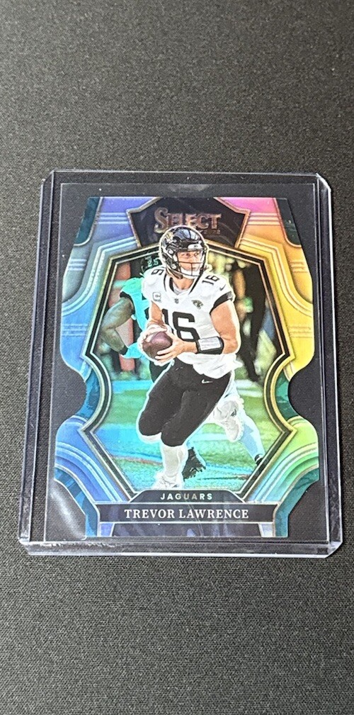 2022 Panini Select #145 Premier Level Trevor Lawrence Die Cut Prizm Silver Jags