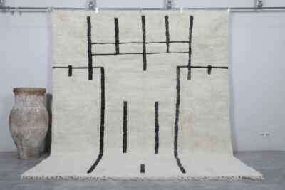 Moroccan rug 8.2 x 10.2 Feet Beni ourain rug - Morocco rug - Moroccan area rug -
