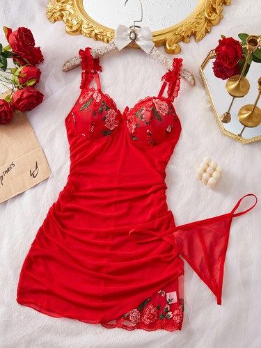 Sexy Women Floral Sleeveless Bodycon Clubwear See Through Short Mini Dress US - Picture 41 of 41
