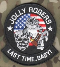 USN VF103 JOLLY ROGERS TOMCAT FIGHTING F-14 JET FIGHTER TOMCAT LAST TIME BABY