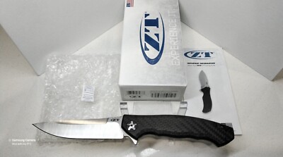 New Zero Tolerance ZT 0452CF Sinkevich CF/Ti CPM-S35VN Blade Folding Knife