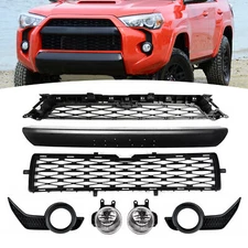 For 2014-2020 Toyota 4Runner TRD Front Bumper Upper Lower Grille W/ Fog lights