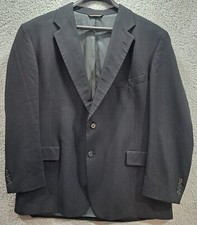 LACROSSE Men's Sport Coat Jacket Size 48R Made in USA Black