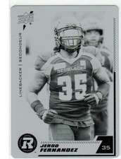 2020 Upper Deck CFL Printing Plate 66 Jerod Fernandez 1/1 Ottawa Redblacks
