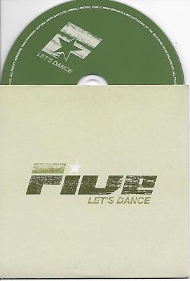 FIVE - Let's dance PROMO CD SINGLE 1TR UK / Ireland CARDSLEEVE 2001
