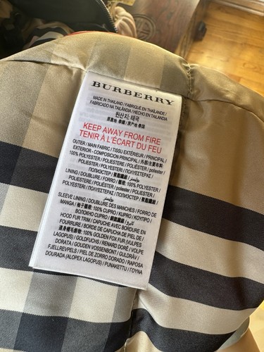Burberry Down Jacket 12Y Green - Picture 6 of 6
