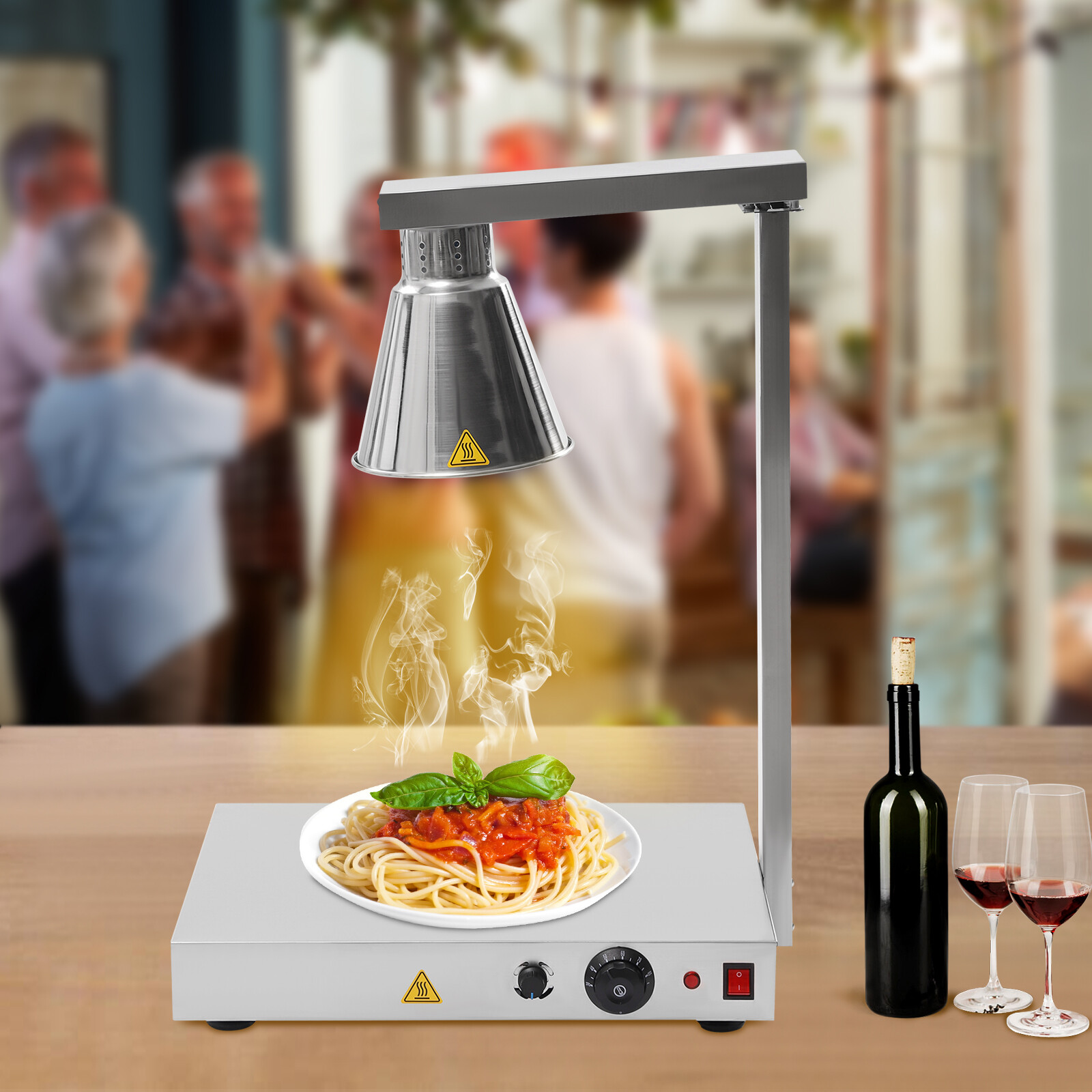 Calentador de alimentos buffet lámpara térmica eléctrica bombilla única lámparas de calor para calentadores de alimentos