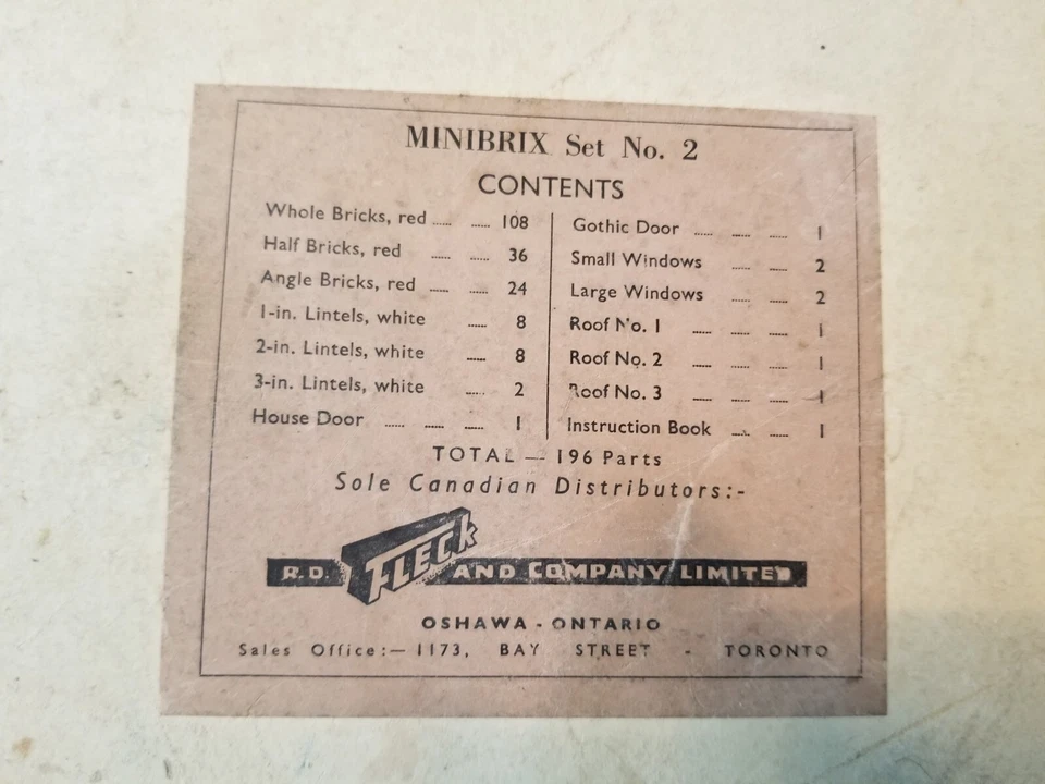 VINTAGE MINIBRIX Series # 2 Rubber Block Building Set - Image 3 of 4