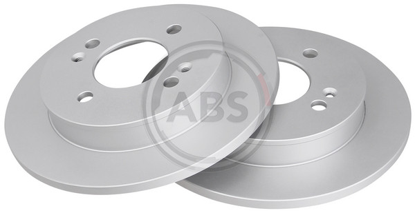 Rear Set 2x Brake Discs A.B.S. 17656 for Kia/Hyundai Picanto/Morning/i10 (04-21)