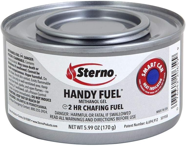 Sterno canned heat chafing fuel 6 pack brand new 6 7 oz 2 25 hour burn