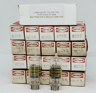 6CX8 Tube 2 Tubes Raytheon 8CX8 6JA8 NOS