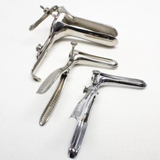 Lot of 3 Stainless Gynecology Medical Instrument Tool Vaginal Rectal Speculum