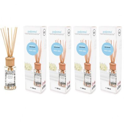 Raumduft Fresh Linen 4 x 100 ml Pajoma Raumduftdiffuser Lufterfrischer Set