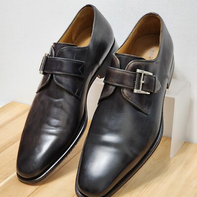 Magnanni MARCO CUERO Single Monk Strap Size 9 M 13276 Hand  display picture 1