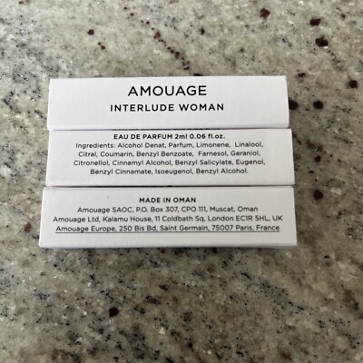 Amouage Interlude Woman 3x 2 Ml