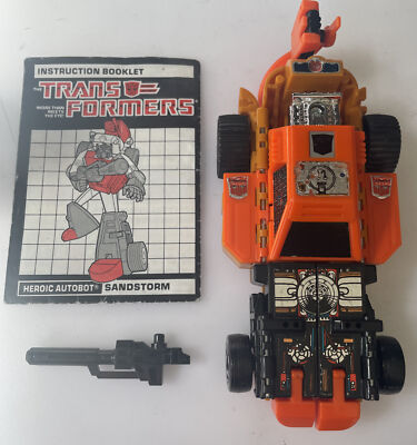 Transformers G1 Triple Changer Sandstorm komplett & Anleitung Hasbro Takara