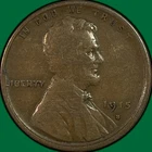 1915-S Lincoln Wheat Cent Fine F Coin #39969