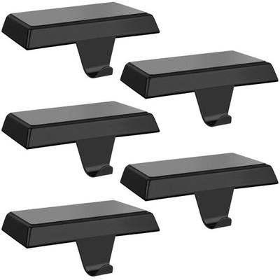 2 Pcs Christmas Black Stocking Holders, Heavy Duty Mantle Hangers with Non-Sl...
