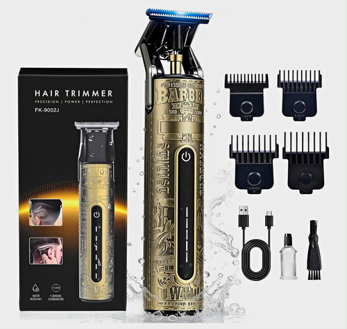 FK-9002J T-Blade Trimmer Waterproof Wet/Dry Washable USB Hair/Beard 1.5-6mm