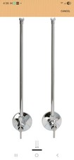 ZURN Z8804-XL-LRLK-PC Two Standard Angle Stops with Loose Key