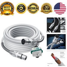 XLR Microphone Cable 10 ft XLR Male to Female 3 Pin Balanced Shielded 22AWG