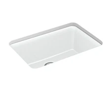 Kohler K-28000-CM6 Cairn 27-1/2" Undermount 1 Basin Composite Kitchen Sink-White