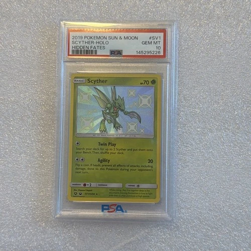 Scyther SV1/SV94 Hidden Fates PSA 10