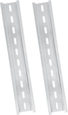 Silver Aluminum Rails 2 Pack 200mm Long 35mm Wide 7 5mm High Telecom Automation