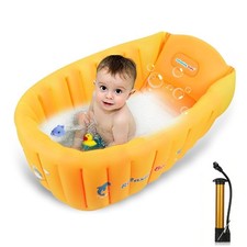 Inflatable Baby Bathtub,Newborn Bathtub Seat for Infant,Non-Slip Baby Pool ...