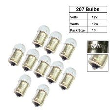 10 Pcs 207 Side Light Bulbs R10W BA15S Rear Tail Light Car Van Truck Bulb 12v 5w
