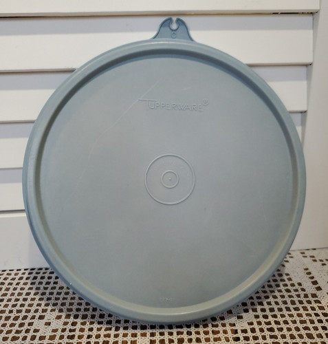 Tupperware Blue 227 Replacement Lid 6.75" Made In USA Durable Plastic C Tab