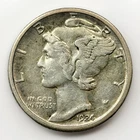 1924-S Mercury Dime XF+ Silver 10C Better Date Early US Coin EF+ Extremely Fine