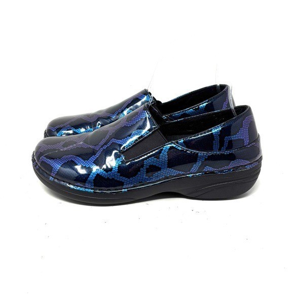 Spring Step Blue Python Ferarra Patent Leather Sl… - image 1