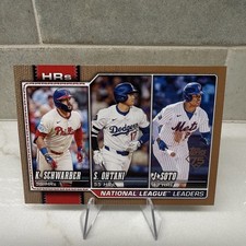 2026 Topps Series 1 - League Leaders Shohei Ohtani/Soto/Schwarber #84 Gold /2026