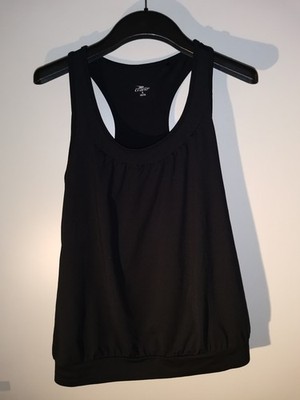 Top Fitness Yoga Sport schwarz CRANE Gr. S (36/38) lockerer Schnitt Ringerrücken