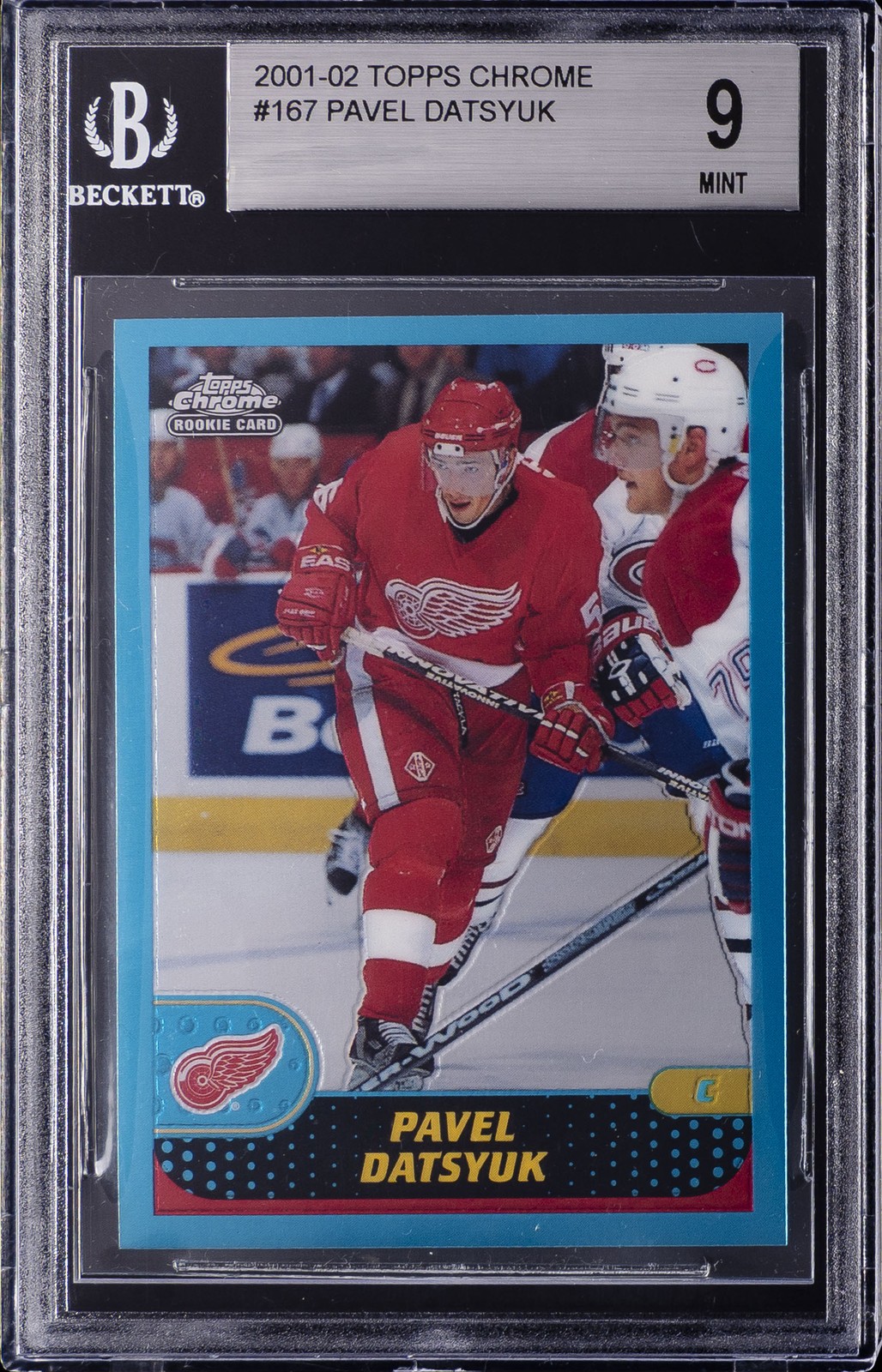 2001 TOPPS CHROME #167 PAVEL DATSYUK BGS 9