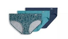 New Jockey Women's size 7 Bikini Underwear Supersoft Comfy 3 Pack Green Teal