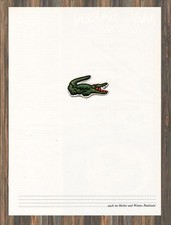 Lacoste - Reklame Werbeanzeige Original-Werbung 1984 (5)