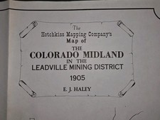 Map Of Colorado Midland Leadville Mining Dist...